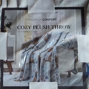 Cozy Plush Throw Blanket-dogs, Brand New